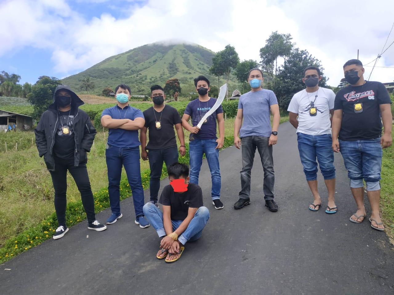 Tersangka Pembacokan di Kaki Gunung Lokon Berhasil Diringkus Totosik
