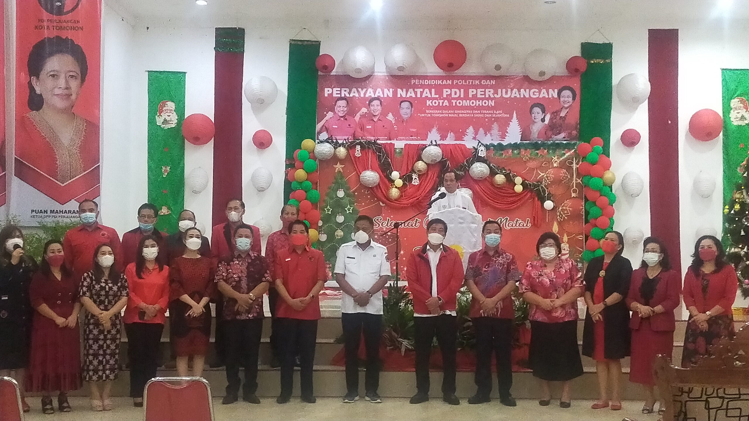 Hadiri Perayaan Natal PDIP Kota Tomohon, OD Minta Walikota, Anggota DPR dan Kader Harus Jadi Orang Majus