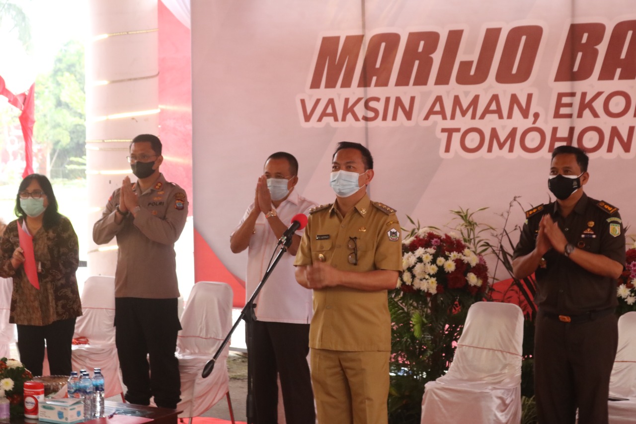 Jokowi Pantau Langsung Tomohon Sebagai Daerah Pelaksana Vaksinasi Massal