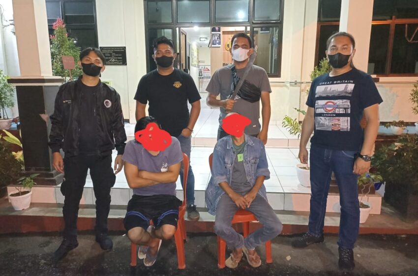  Dua Pria Paruh Baya Wailan Diringkus Tim Anti Bandit Totosik Saat Hendak Duel dengan Parang