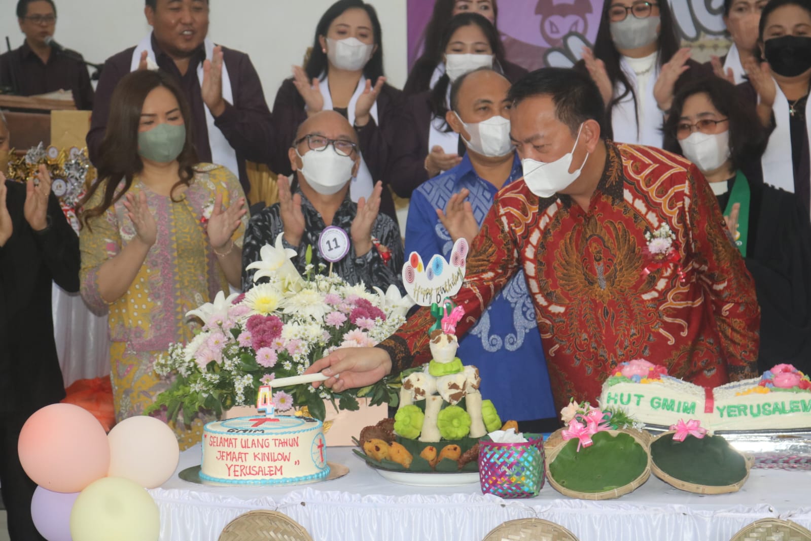 Syukur HUT Keempat Jemaat GMIM Yerusalem Kinilow Dihadiri Pnt Caroll Senduk