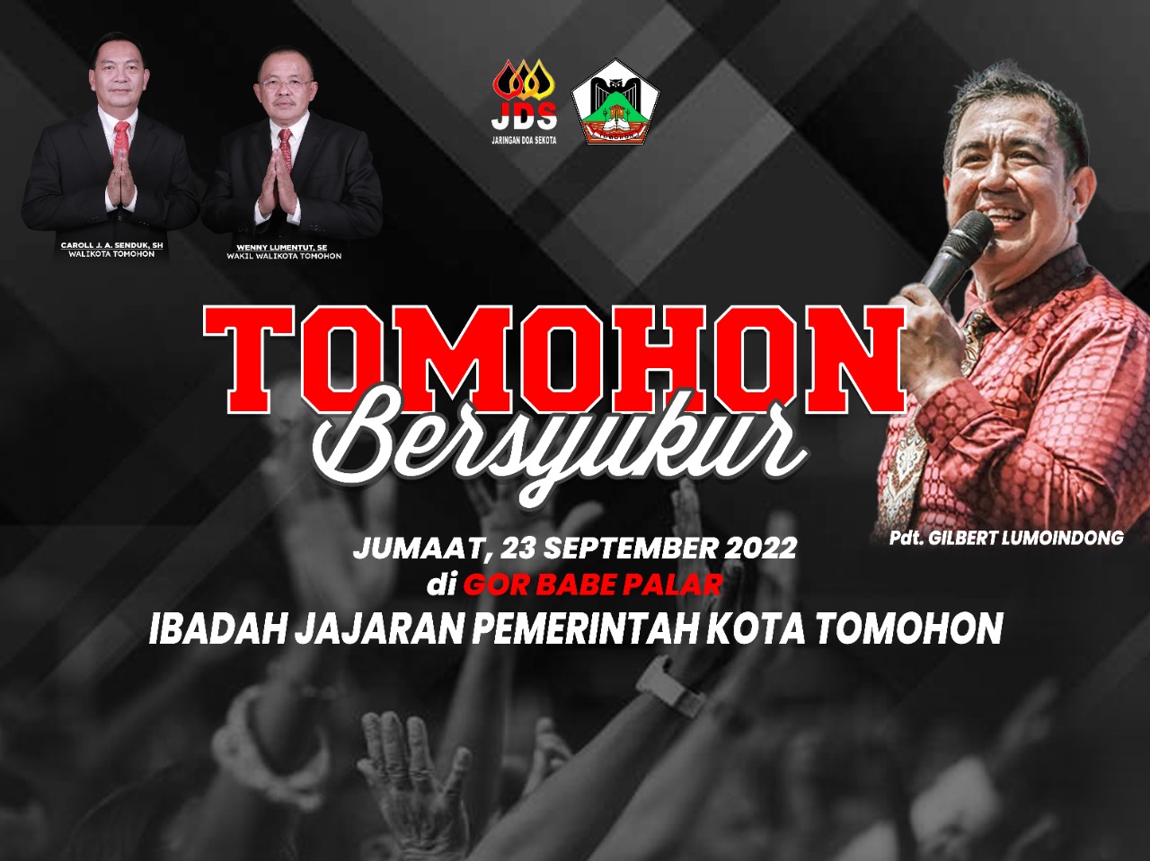 Gelar KKR, Pemkot Tomohon Bakal Hadirkan Pdt Gilbert Lumoindong