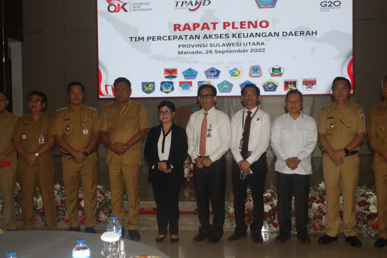 Walikota Caroll Senduk Hadiri Rapat Pleno Tim Percepatan Akses Keuangan Daerah (TPAKD) Sulut 2022