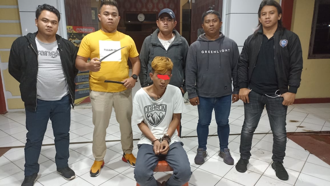 Mabuk dan Buat Keributan dengan Badik, Pemuda Asal Manado Ini Dipatuk TEKAB 35