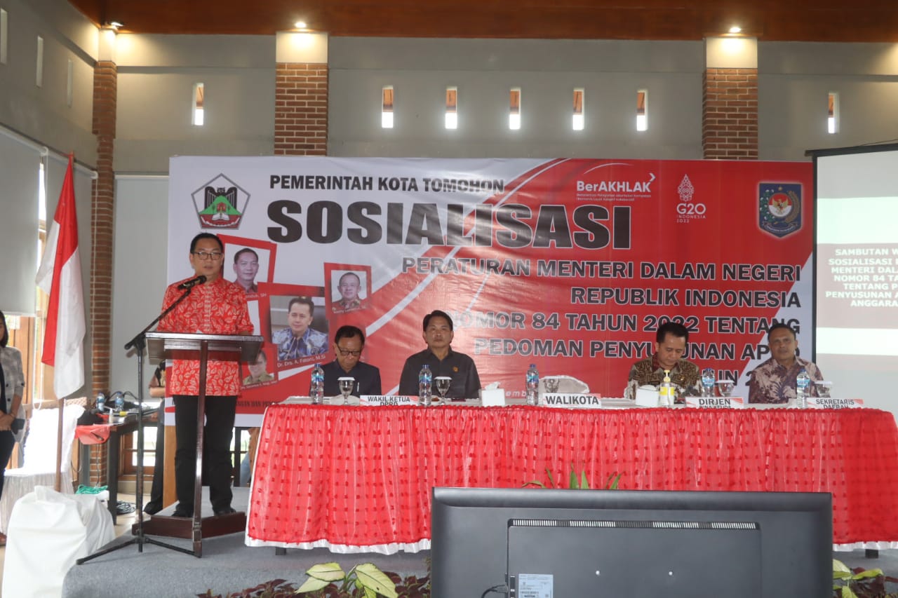 Walikota Tomohon Tegaskan APBD 2023 Sasar Pembangunan Infrastruktur dan Pemulihan Ekonomi Akibat Pandemi
