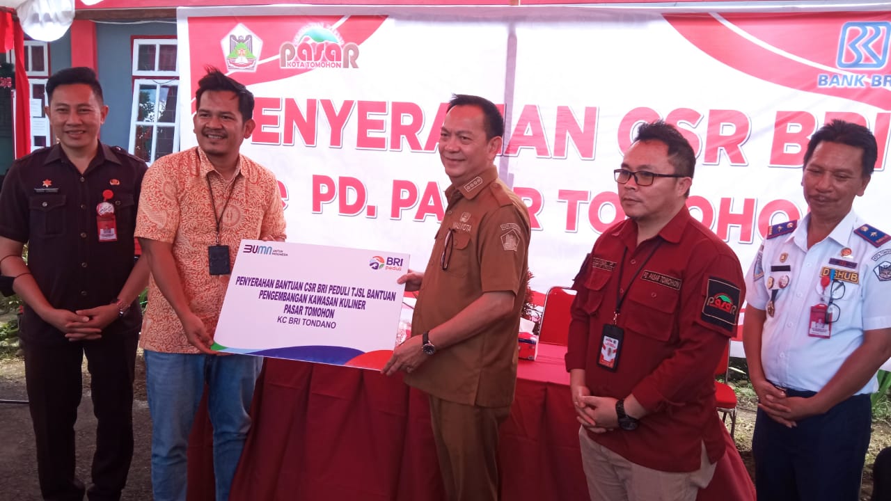 BRI Salurkan Dana CSR 200 Juta Support Pengembangan UMKM di Kota Tomohon