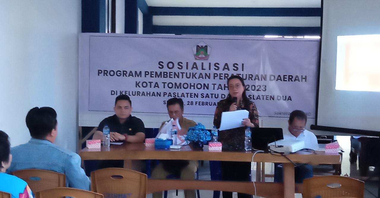 Sosialisasi Propemda, Cherly Mantiri Jaring Aspirasi Warga Paslaten Satu dan Dua