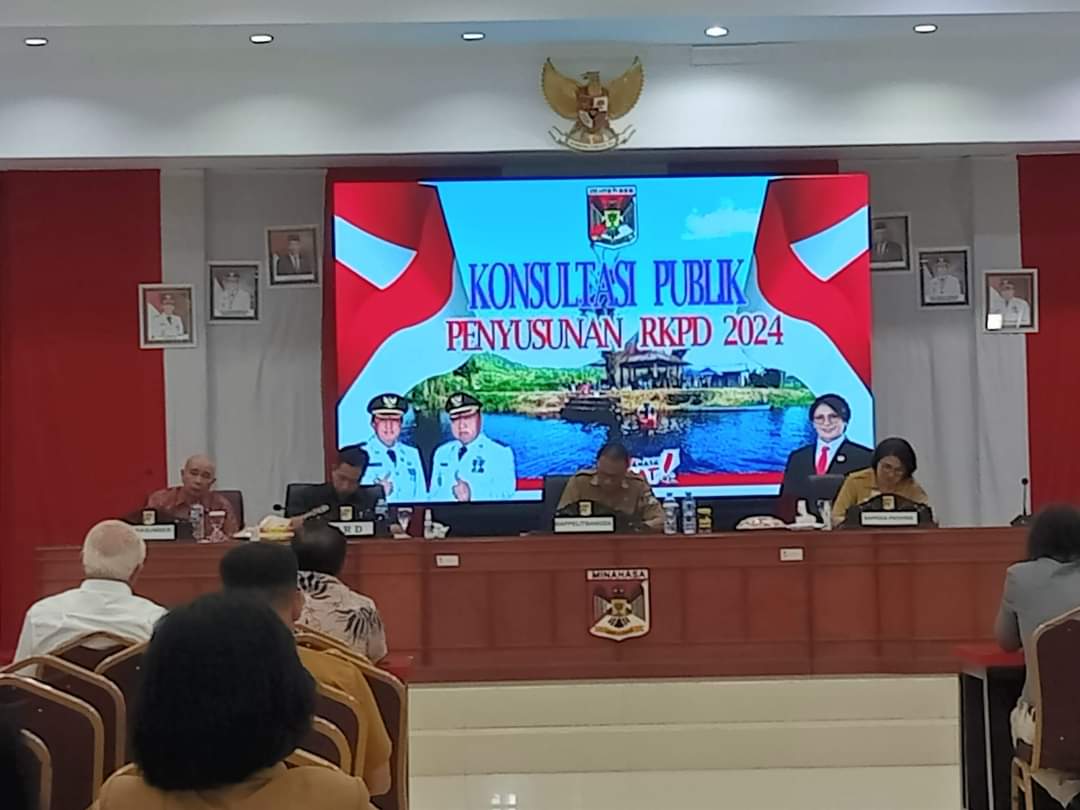 Sekda Minahasa Buka Forum Konsultasi Publik Penyusunan RKPD Minahasa Tahun 2024