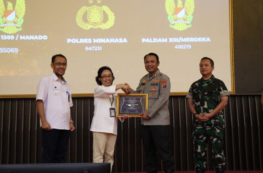  Kapolres Minahasa Terima Penghargaan IKPA terbaik peringkat II Oleh Kementerian Keuangan RI
