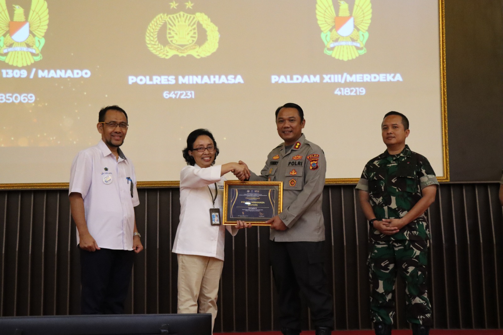 Kapolres Minahasa Terima Penghargaan IKPA terbaik peringkat II Oleh Kementerian Keuangan RI