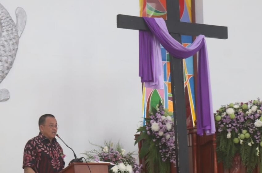  Ibadah Minggu Sengsara, Wakil Walikota Tomohon Minta Masyarakat Hayati Minggu Sengsara Yesus Kristus