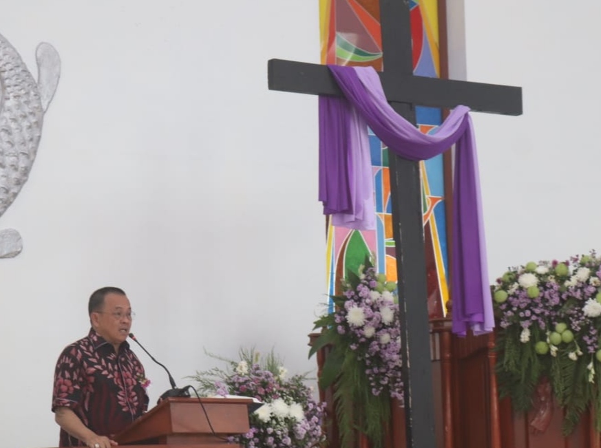 Ibadah Minggu Sengsara, Wakil Walikota Minta Masyarakat Hayati Minggu Sengsara Yesus Kristus