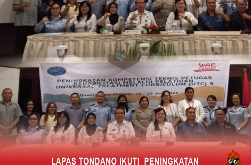  Lapas Tondano Ikuti Peningkatan Rehabilitas Pelatihan UTC 5 Tahun 2023