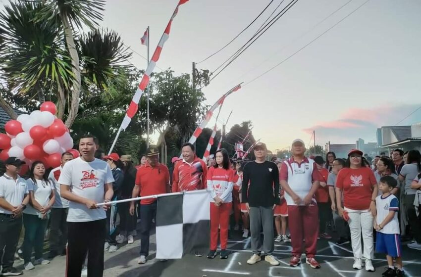  Pemdes Tompaso Raya Gelar Jalan Sehat Bersama