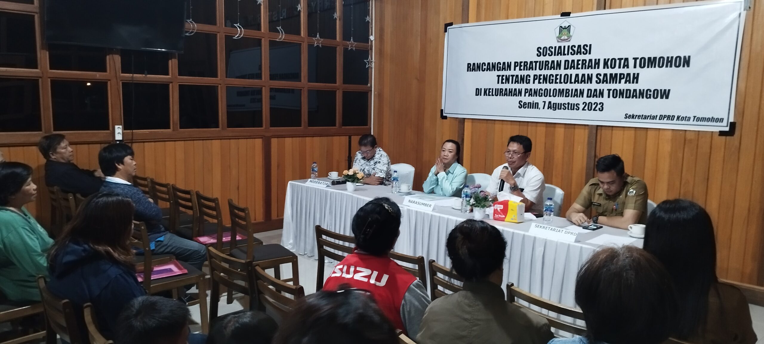 Sosialisasi Ranperda Pengelolaan Sampah, Noldi Lengkong Minta Warga Pahami Sampah Organik dan Non Organik