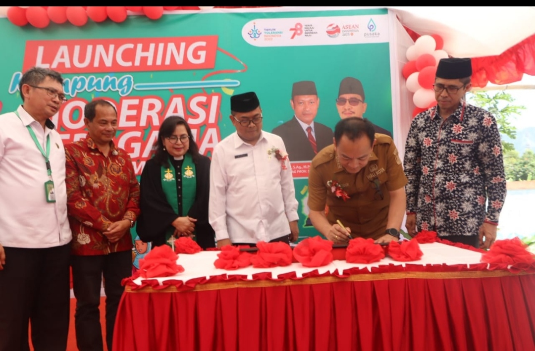 Rawat Kerukunan dan Perkokoh Semangat Kebangsaan, Tomohon Launching Kampung Moderasi Beragama