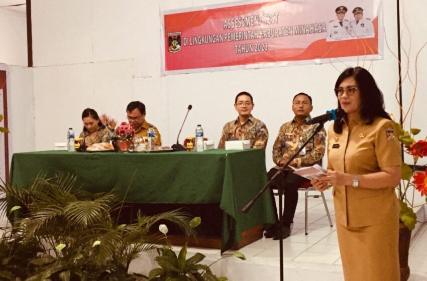  Sekda Lynda Watania Buka Assessment Test Aparatur Sipil Negara di Kabupaten Minahasa