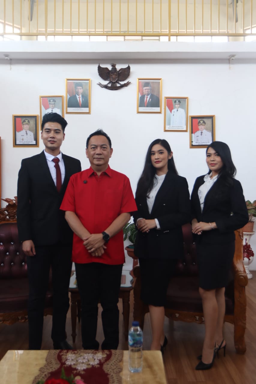 Walikota Tomohon Support Krisan, Virginia dan Andika di Ajang Pemilihan Nyong Noni Sulit 2023