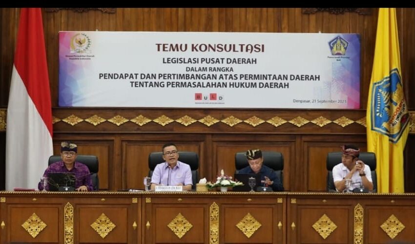  BULD DPD RI Temu Konsultasi Legislasi Pusat Daerah di Denpasar dan Palembang