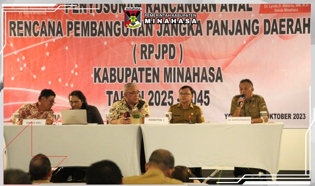 Bapelitbang Minahasa Bahas Penyusunan Rancangan RPJPD 2023 - 2045 melalui FPD