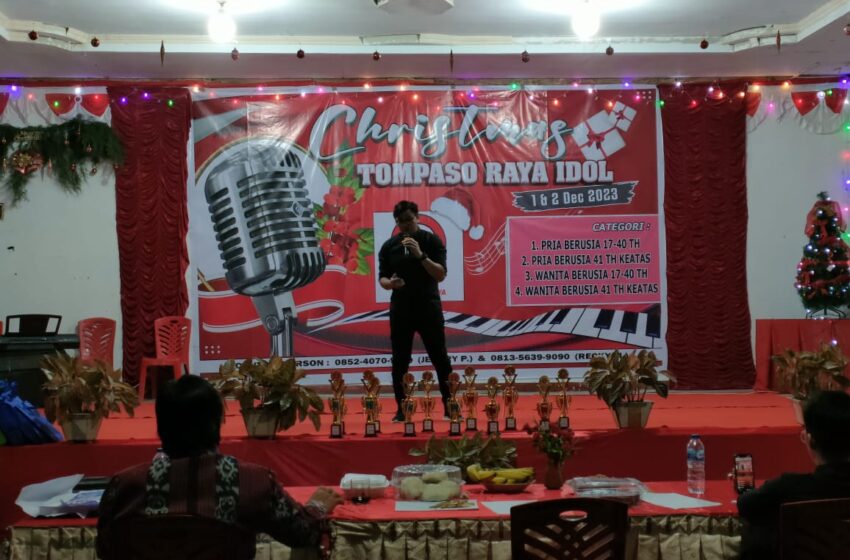  Utusan Desa Sendangan Tompaso Raih Juara 1 Christmast Idol