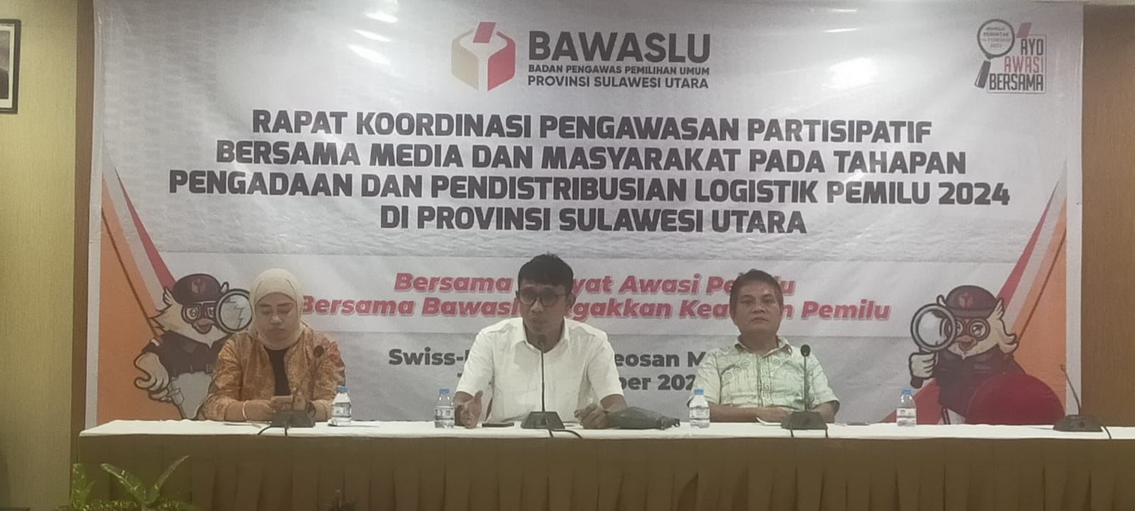 Bawaslu Sulut Awasi Seluruh Titik Percetakan dan Pendistribusian Logistik Pemilu