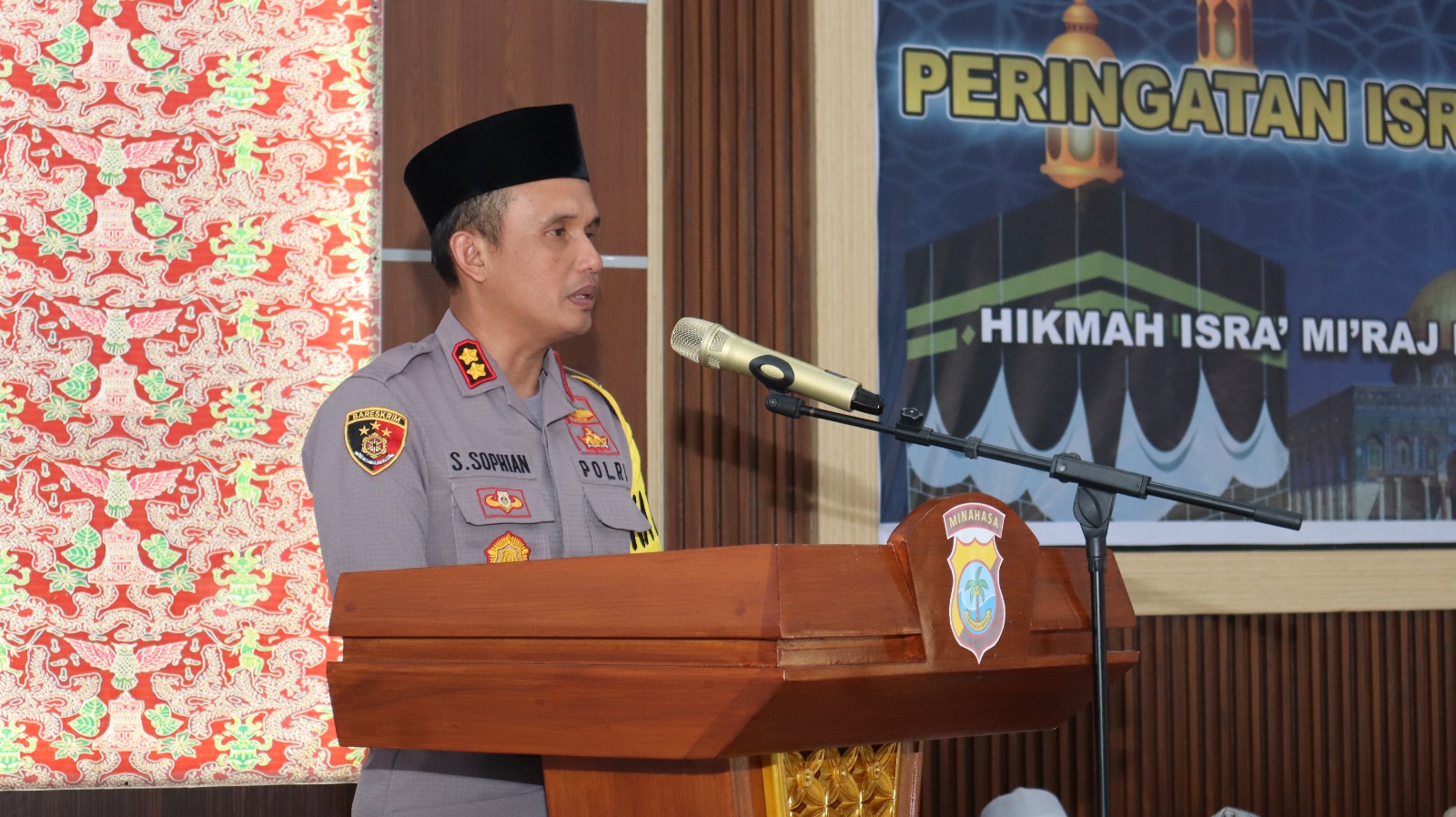 Polres Minahasa Peringati Isra Mi'raj Nabi Muhammad SAW 1445 H