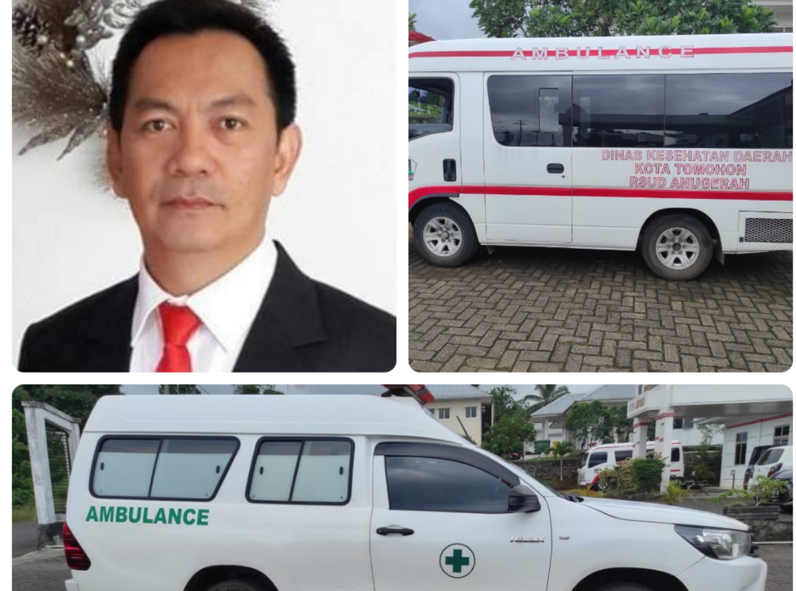 Inisiatif Walikota Tomohon, Warga Sakit dan Berduka Difasilitasi Fasilitas Ambulance dan Mobil Jenazah antar Jemput