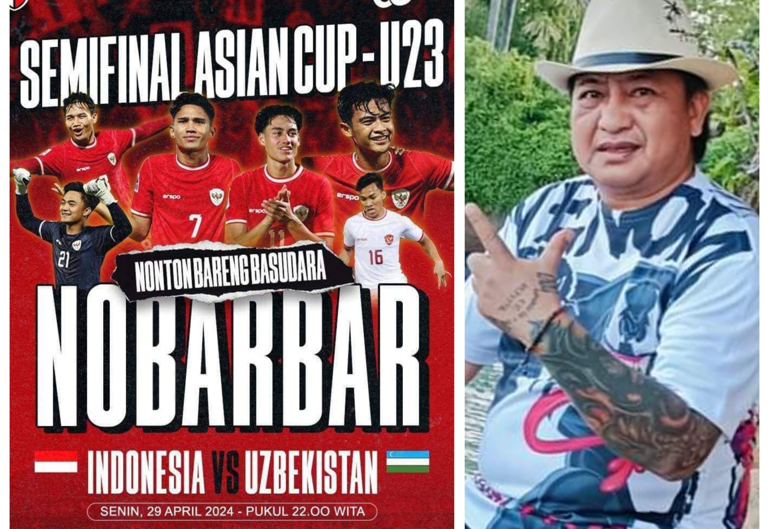 Dukung Timnas Indonesia U-23 Vs Uzbekistan, Relawan Pendukung Caroll Senduk Gelar “Nobarbar”