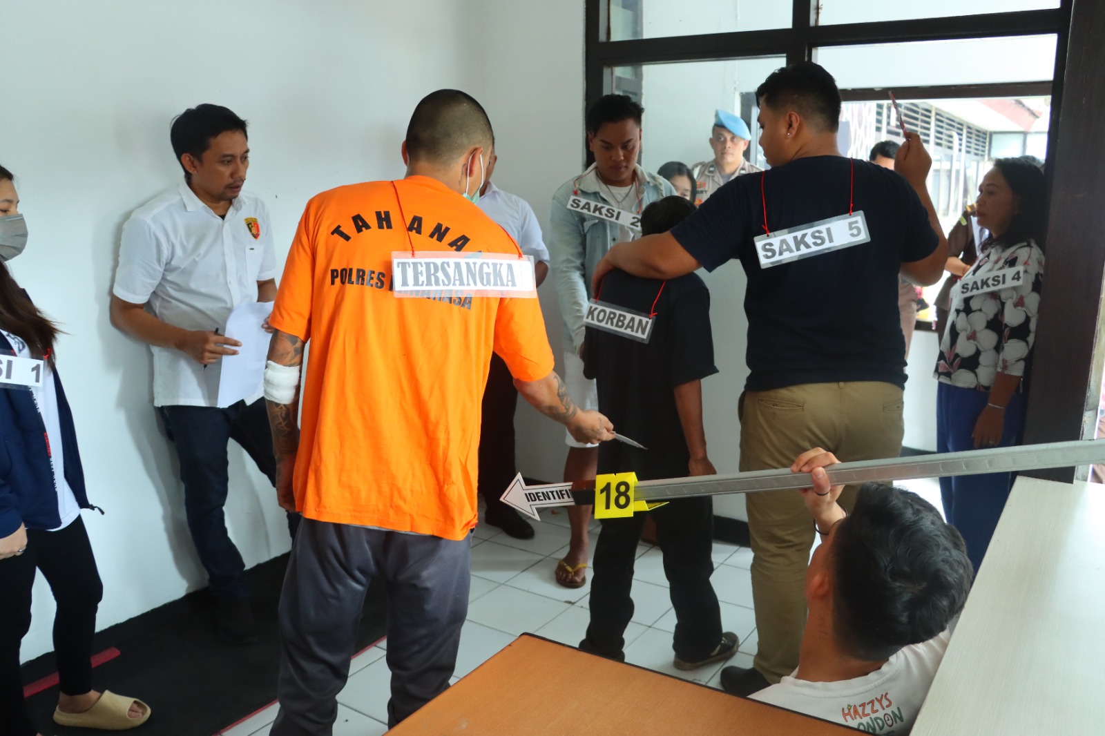 Polres Minahasa Gelar Rekonstruksi Pembunuhan di Tataaran, 20 Adegan Ungkap Misteri Kematian Miracle