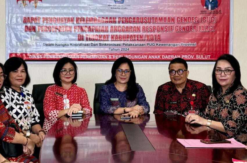  Sekda Lynda Watania, Buka Rakor PUG di Minahasa Oleh Dinas PPPA Sulut