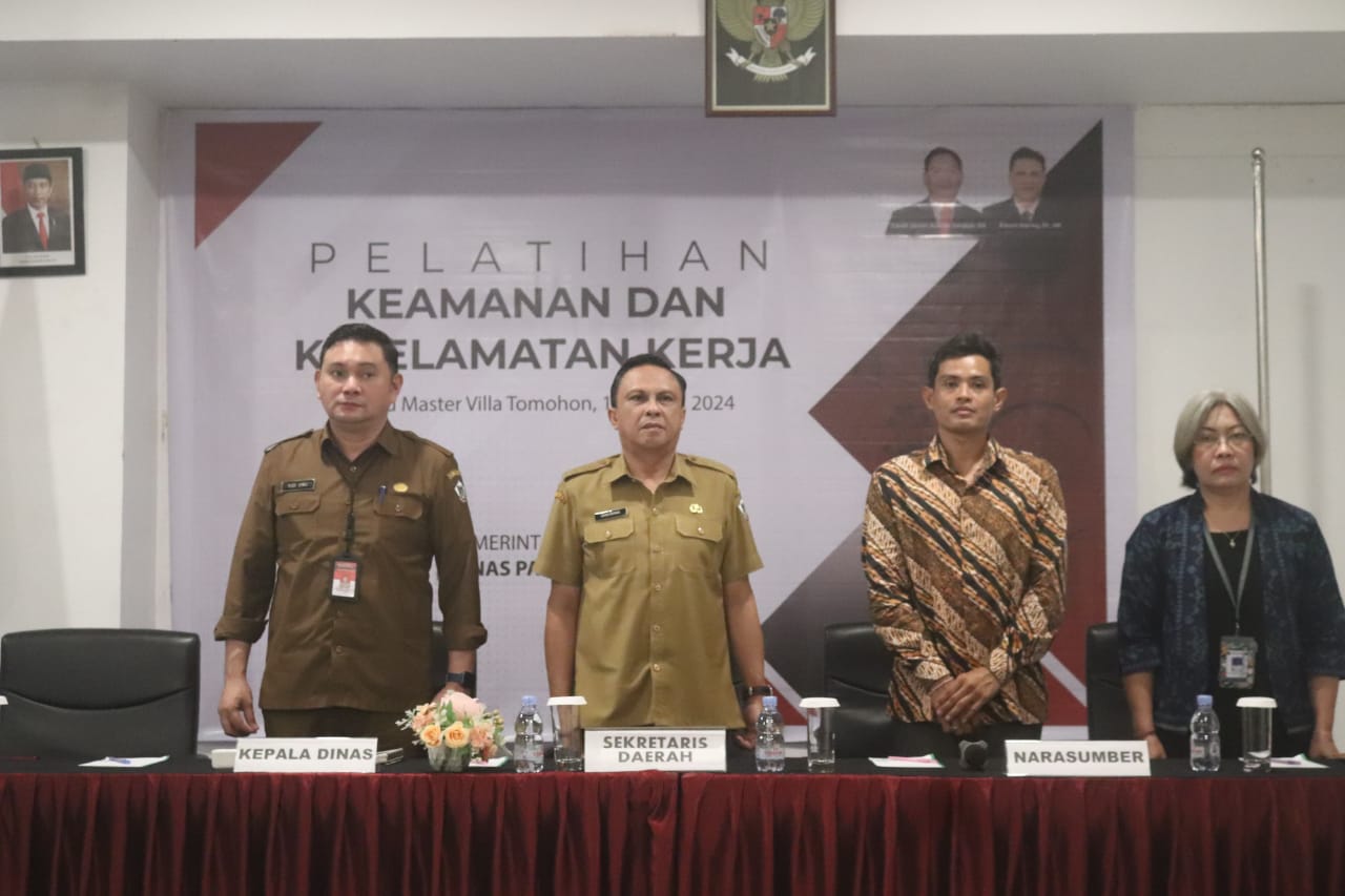 Jelang TIFF 2024, Dispar Tomohon Beri Pelatihan Keamanan dan Keselamatan Kerja bagi Puluhan Dekorator