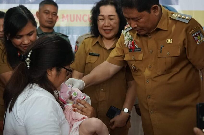  Pemkab Minahasa Launching PIN Cegah Anak Terjangkit Virus Polio