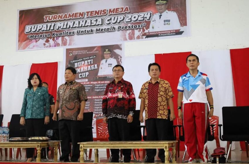  Resmi Bergulir, Jemmy Kumendong Harapkan Turnamen Bupati Minahasa Cup Lahirkam Atlit Berbakat