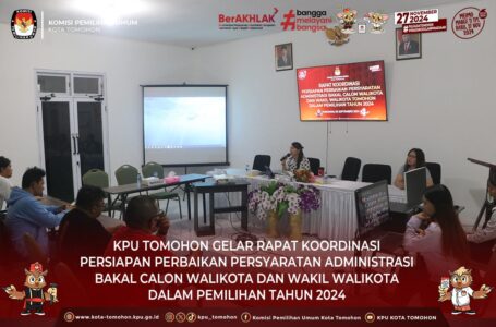 KPU Tomohon Pastikan Administrasi Berkas Bakal Calon bakal Disesuaikan dengan Aturan