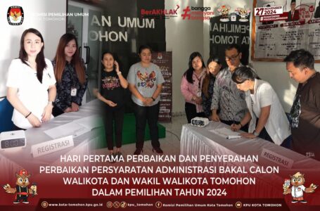 Sejak Dibuka, Nihil Bapaslon Masukan Berkas Perbaikan Persyaratan Administrasi di KPU Tomohon