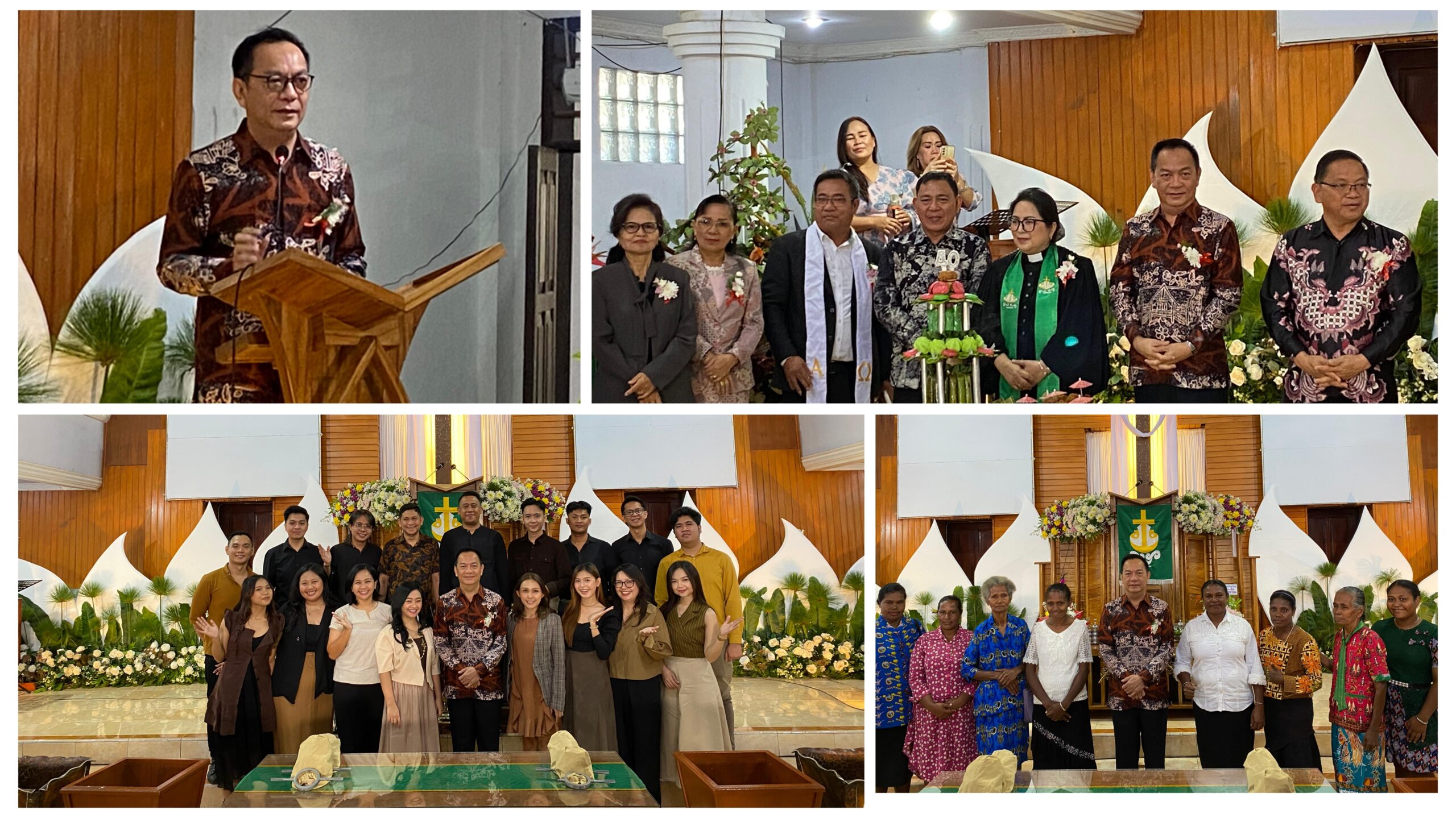 Syukur HUT ke 40 Jemaat GMIM Yobel Uluindano Dihadiri Caroll JA Senduk