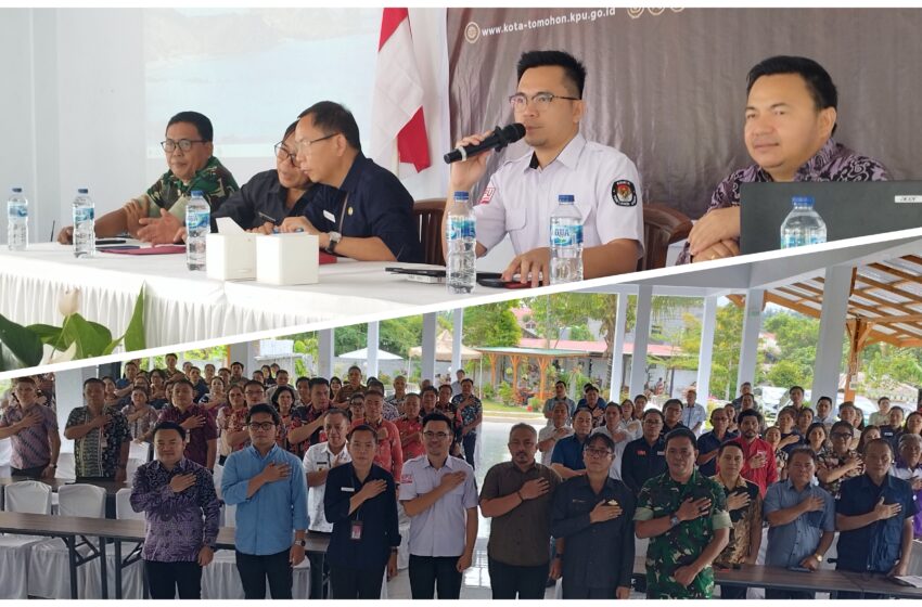  Camat, Lurah dan LO di Tomohon, Diberi Pemahaman Persiapan Pelaksanaan Kampanye di Pilkada 2024