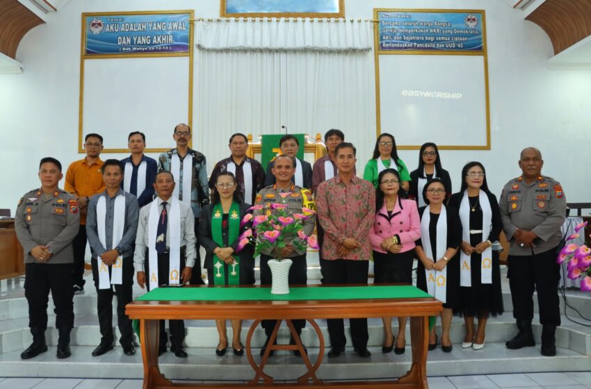  Minggu Kasih Kapolres Minahasa Tekankan Peran Polri: Pelindung Pengayom dan Pelayan Masyarakat