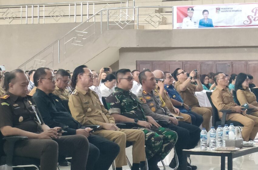  Bentuk Dukungan dan Penghormatan,  Kapolres Minahasa Hadiri Acara Pisah Sambut Penjabat Bupati Minahasa