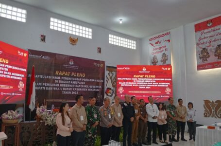 KPU Minahasa Gelar Rapat Pleno Akhir Perhitungan Suara