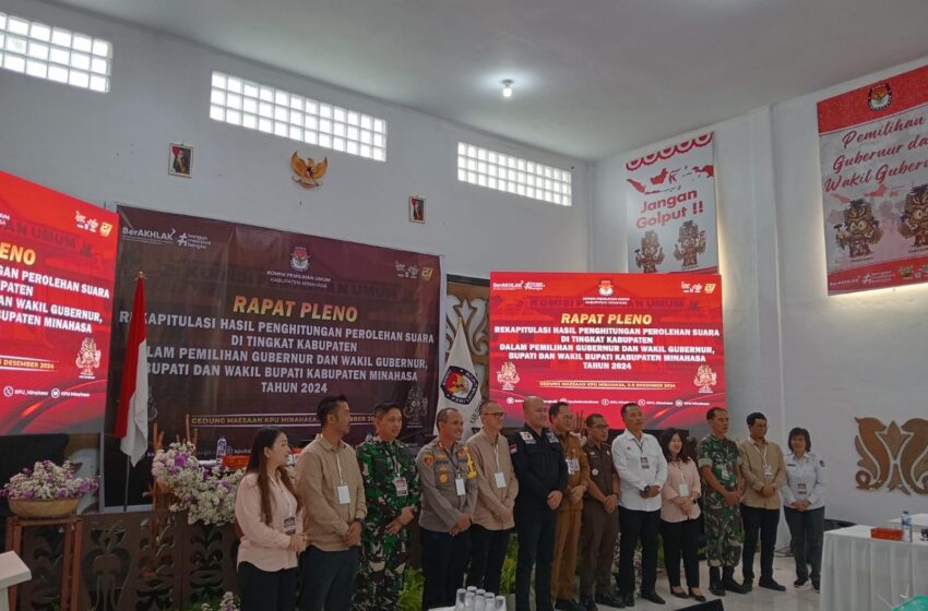  KPU Minahasa Gelar Rapat Pleno Akhir Perhitungan Suara