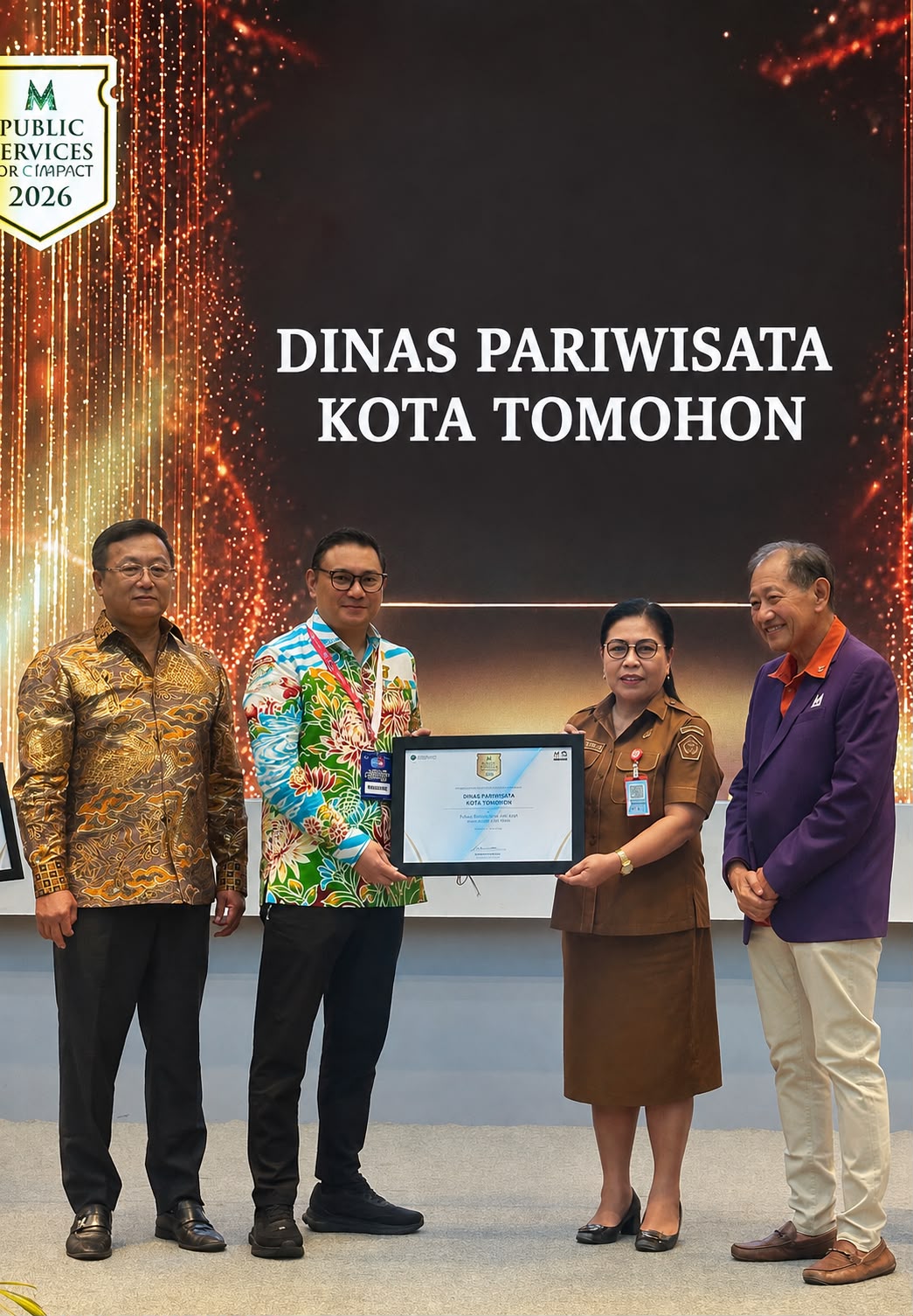 Hat-trick ! Pemerintahan CSSR kembali Raih Penghargaan Public Service of The Year Sulut 2026